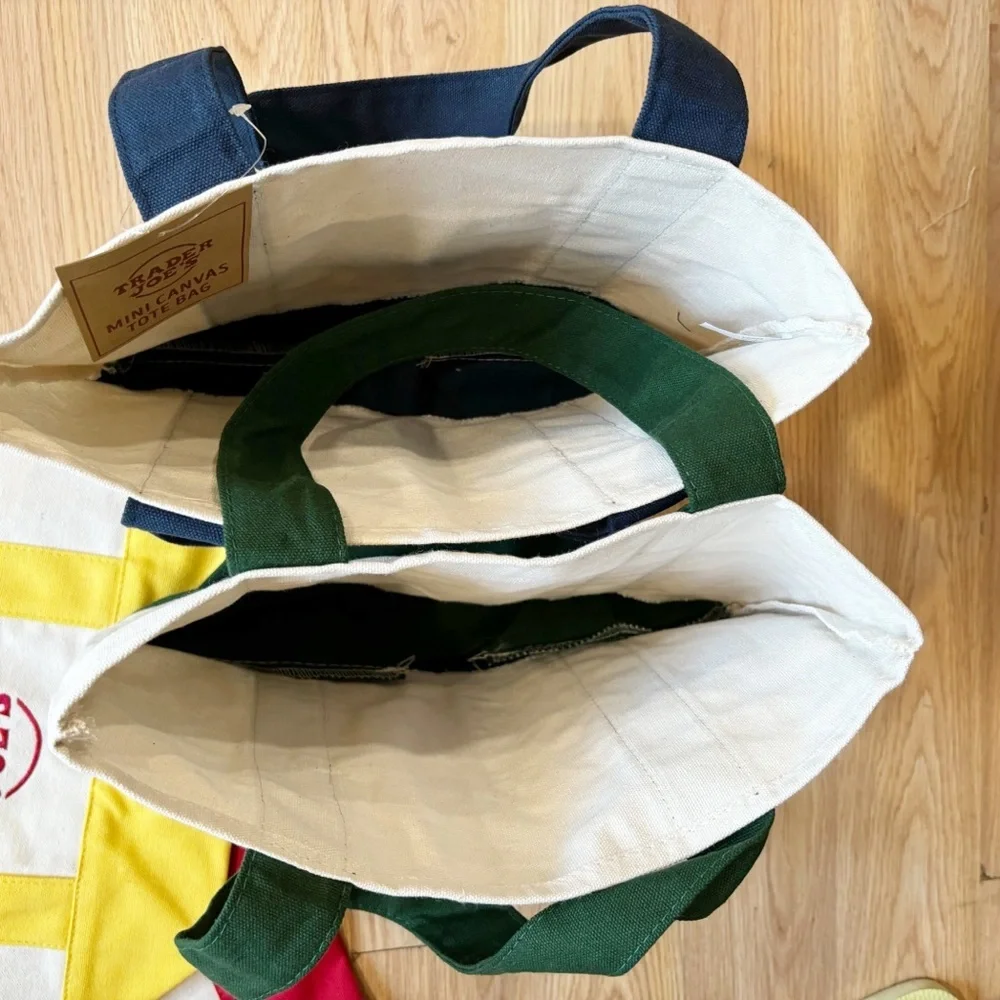 Trader‎ Joe’s Four Mini Canvas Totes